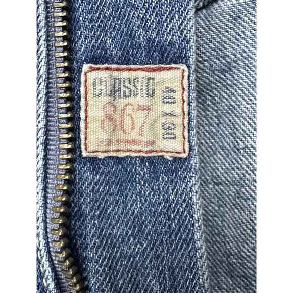 Polo Ralph Lauren Classic Jeans Mens 40x30 Blue 867 Distressed Medium Wash Denim - Picture 7 of 16